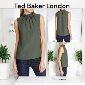 Ted Baker Women’s Top - Audrye | Size 0 / 2 | Green